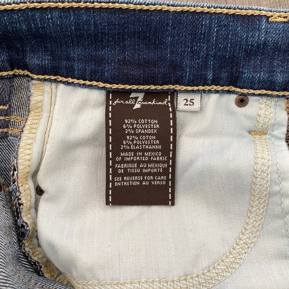 7 For All Mankind Gwenevere High Rise Skinny Jeans - Picture 6 of 9